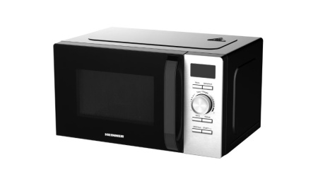 Cuptor cu microunde Heinner HMW-D2060BK, 20 l, 700 W, Control digital, Display LED, Timer, Blocare acces copii, Negru/Inox, RESIGILAT, 1 AN GARANTIE