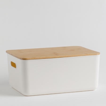 Cutie depozitare cu capac 26x36 cm BINITA white