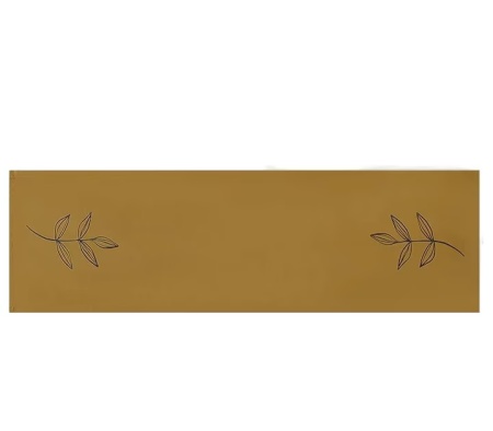Fata de masa decorativa Sevenler, textil, maro deschis, 140 x 40 cm