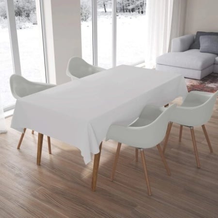 Fata de masa Ranforce, Alb, 140X220 cm