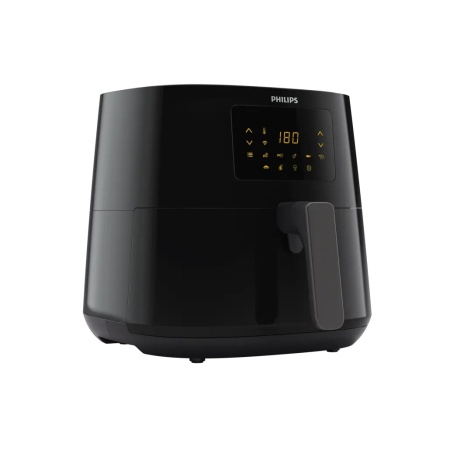 Friteuza cu aer cald Philips HD9280/90 Airfryer Essential Collection, capacitate 6.2 L, Rapid Air, Digital, Wifi, 7 presetari, Corp negru/ Maner negru