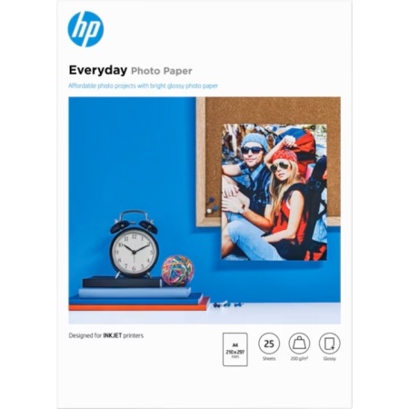 Hartie foto, HP, Q5451A, Jet de cerneala, A4, Lucioasa, 200 g, resigilat