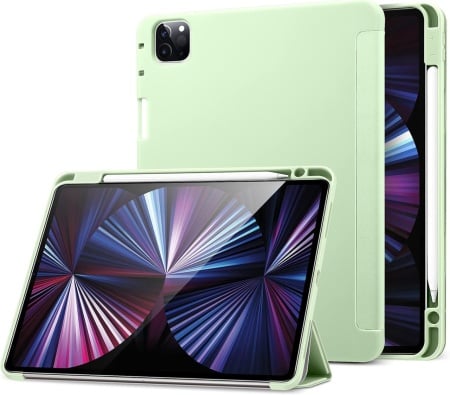 Husa de protectie flip pentru iPad PRO 5G 2021 Esr, TPU, verde deschis, 11 inchi