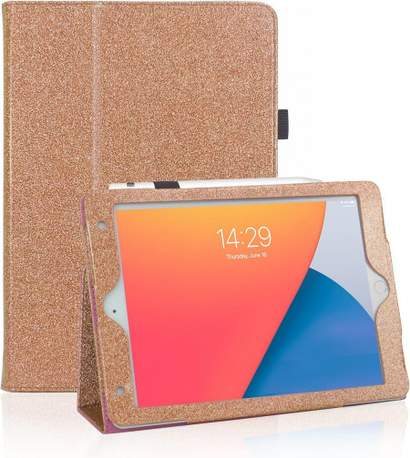 Husa de protectie pentru iPad Air 2/Air 1 FSCOVER, piele PU, rose gold, 9,7 inchi - Img 1