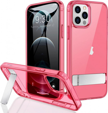 Husa de protectie pentru iPhone 12 Pro Max JETech, TPU, roz, 6,7 inchi