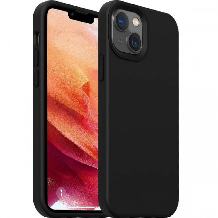 Husa de protectie pentru iPhone 14 NUOGIC, silicon, negru, 6,1 inchi