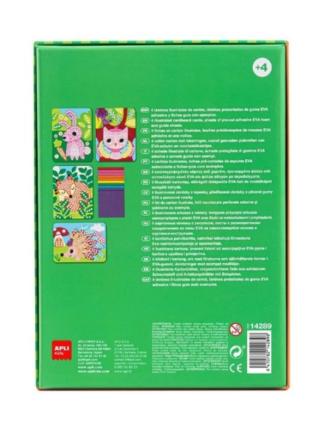 Joc Eva Mozaic, Foam, Apli, tema Animale, 6 coli