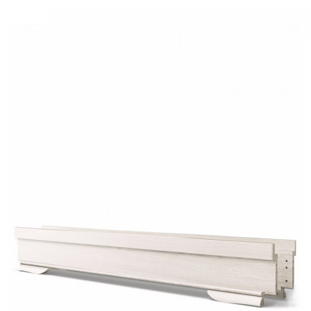 Kit de conversie in pat de adult, 4 piese (2 sine si 2 lamele) Imperio, lemn masiv, alb, 29 x 6,3 x 202,5 cm - Img 1