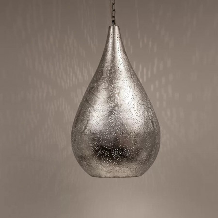 Lustra tip pendul Macdonald, metal, argintiu, 6 x 11 x 120 cm