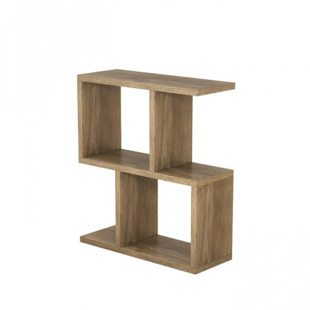 Masa laterală Carletta Zet, lemn, maro, 51 x 45 x 17 cm - Img 1
