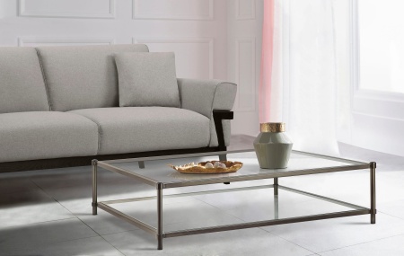 Masuta de cafea Like, 103 cm, Sticla, Bronz