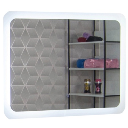 Oglinda baie GNMD21 cu iluminare LED si functie touch, 80 cm, suspendata, alb