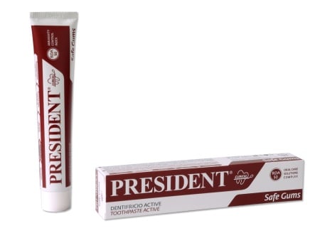 Pasta de dinti President Active, pentru paradontoza, gingii inflamate si sangerande 75ml