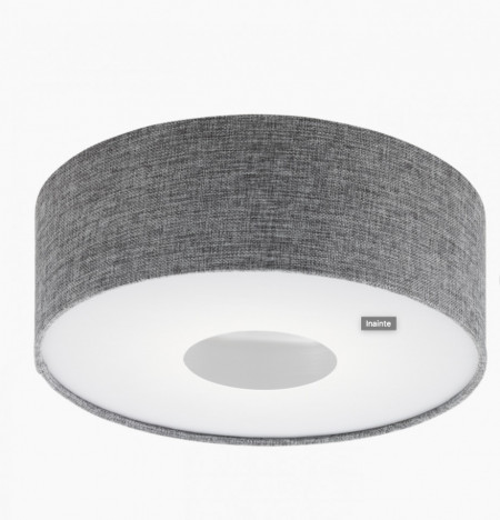 Plafoniera ROMAO Eglo, LED, metal/textil, 15.5W, 1600lm, gri-alb, diametru 35 cm, 1 bec - Img 1