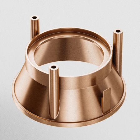 Rama pentru spoturi Alfa LED, 67x37mm, auriu - Img 1