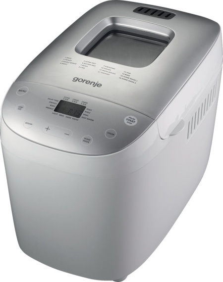 RESIGILAT - MASINA DE FACUT PAINE GORENJE BM1600WG, 850W, Capacitate 1125-1600g, 16 programe, Alb/Argintiu