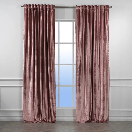 Set de 2 draperii Lilijan Home &amp; Curtain, poliester, roz inchis, 140 x 295 cm