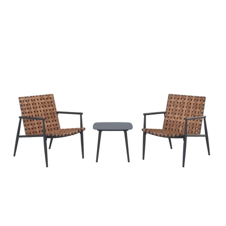 Set de 2 scaune + masuta pentru balcon Babsi