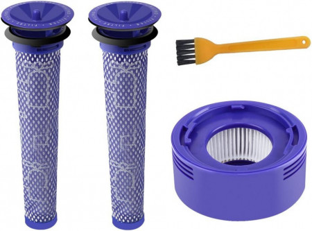 Set de 4 filtre pentru aspiratoare Dyson ABC Life, plastic, albastru