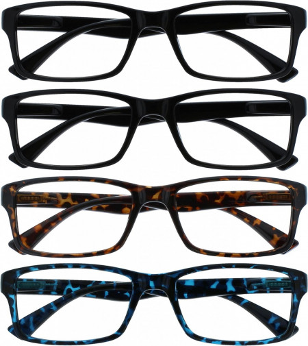 Set de 4 perechi de ochelari pentru citit Opulize, multicolor, +3.00
