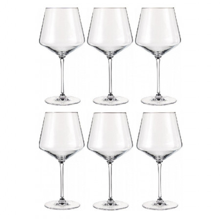 Set de 6 pahare pentru vin Burgunder Puccini, sticla, 11 x 23 cm, 730 ml