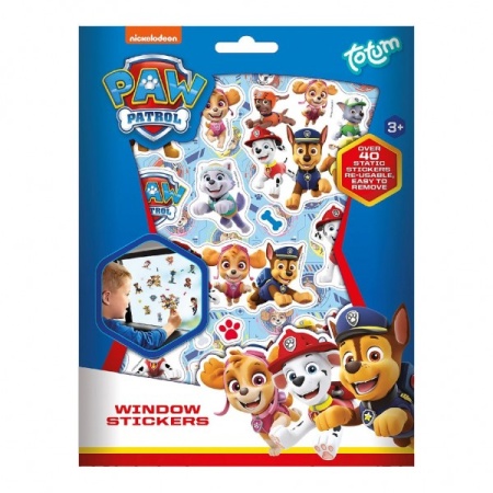 Set stickere Paw Patrol pentru lipit pe geam Totum