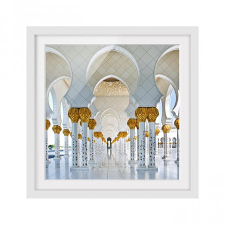 Tablou „Moscheea din Abu Dhabi”, 50 x 50 x 2 cm - Img 1