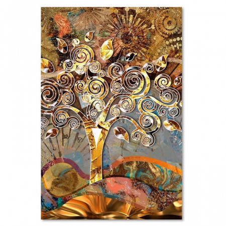 Tablou „Tree of the Love Klimt”, panza, 90 x 60 x 3 cm - Img 1