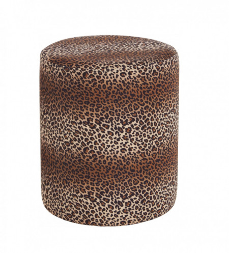 Taburet Daisy, model leopard, 38 x 45 cm - Img 1