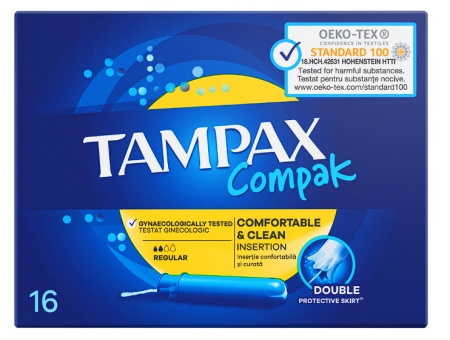 Tampoane interne Tampax Regular 16 buc, Resigilat, Grad A