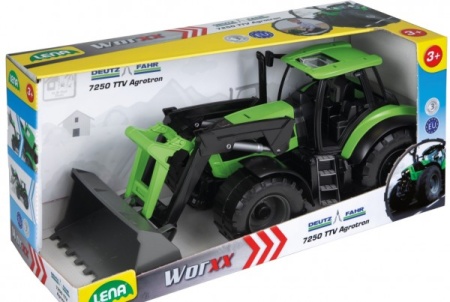 Tractor cu cupa functionala plastic Deutz Fahr Agrotron 7250 Worxx pentru copii 45 cm