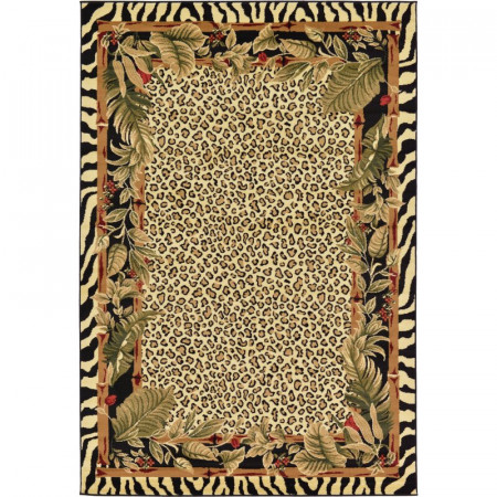 Traversa Mouser, polipropilena, fildes/negru, 79 x 305 cm - Img 1