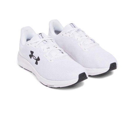Under Armour, Pantofi din plasa, pentru alergare Charged Pursuit 4, Alb, 44, Resigilat, Grad A