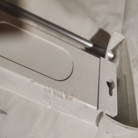 Uscator de rufe Leifheit Telegant Plus 81, Montabil pe perete, Alb, Resigilat, Grad B