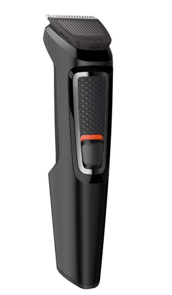 Aparat de tuns barba si parul 7 in 1 PHILIPS Multigroom MG3720/15, Lame cu ascutire, acumulator, 2 piepteni aspect nebarbierit, 2 piepteni barba, 1 pieptene par, Negru, Resigilat, Grad A