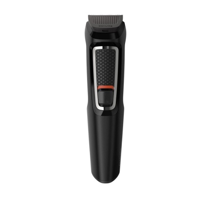 Aparat de tuns barba si parul 8 in 1 PHILIPS MG3730/15, Lame cu ascutire automata, Acumulator, 2 piepteni pentru aspect nebarbierit, 1 pieptane ajustabil pentru barba, 3 piepteni pentru par, Negru, Resigilat, Grad A