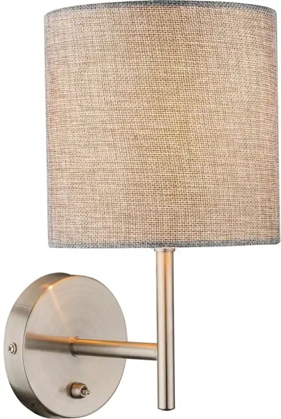 Aplica Globo Lighting Theo, 1xE14, crom satinat-maro