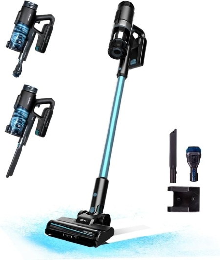 Aspirator vertical 3 in 1 Rockstar 1500 Ray Pure, Putere 215W, 25.2V Li-Ion, 12kPa, Autonomie 45min, Rezervor 500ml