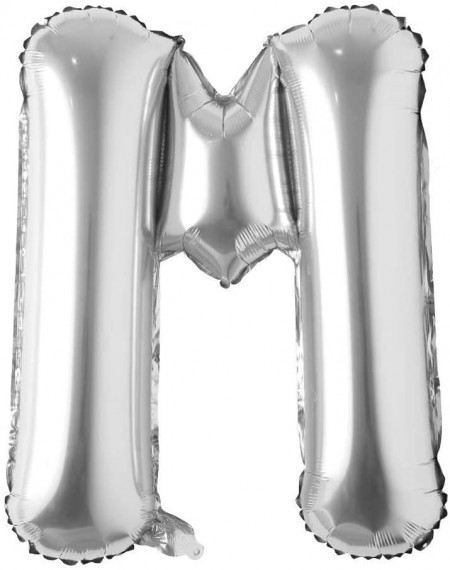 Balon aniversar Maxee, litera M, argintiu, 40 cm