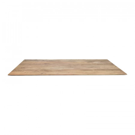 Blat dreptunghiular pentru masa Sonoma, lemn masiv de salcam, natur, 130 x 75 x 3,8 cm