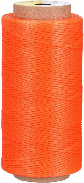 Bobina de ata pentru mestesuguri Sourcingmap, poliester, portocaliu, 170 m x 1 mm - Img 1