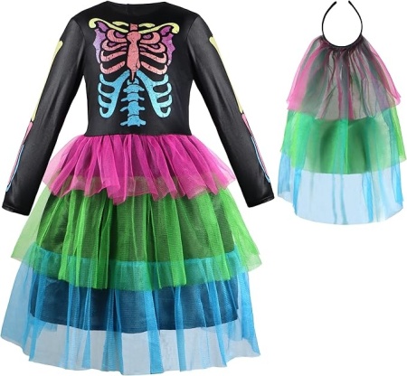 Costum de Halloween pentru copii Ikali, poliester, multicolor, 7-8 ani