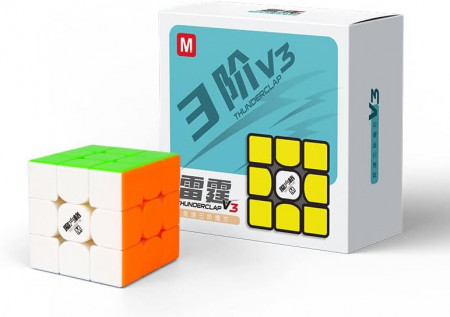 Cub Rubik de viteza magnetic Aigidusansu, ABS, multicolor, 56 mm