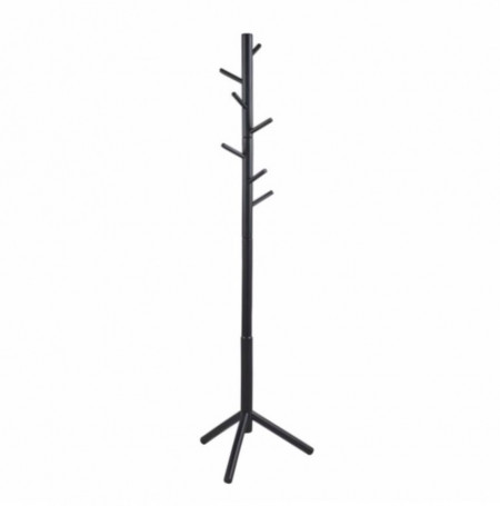 Cuier Vind arbore de cauciuc, negru, 51 x 176 x 45 cm - Img 1