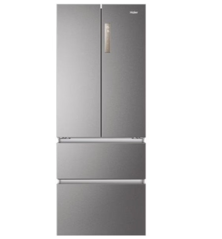 Frigider Multidoor Haier, French Door, 4 usi, No Frost, Clasa E, LED, Platinum Inox, cu ambalaj deteriorat