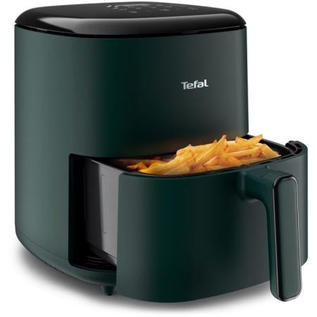 Friteuza cu aer cald Tefal Easy Fry Max EY245310, capacitate 5L, 1500 W, 10 programe automate, ecran tactil, vas detasabil antiaderent, oprire automata, carte de retete inclusa, verde - Img 1