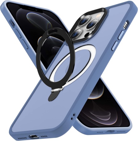Husa de protectie pentru iPhone 12 Pro Max Potok, TPU, albastru, 6,5 inchi