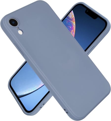 Husa de protectie pentru iPhone XR Newseego, silicon, gri, 6,1 inchi