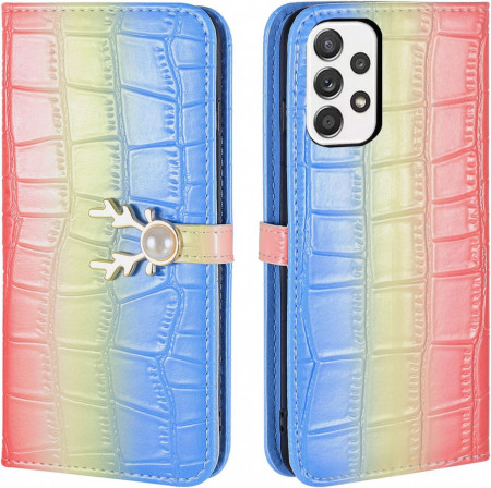 Husa de protectie pentru Samsung Galaxy A32 5G Aisenth, piele PU, multicolor, 6,5 inchi