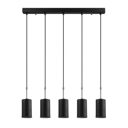 Lustra tip pendul Mavek, metal/sticla, negru, 16 x 9 x 79 cm